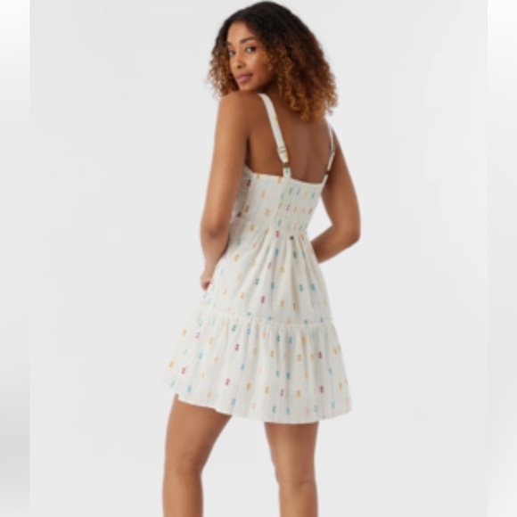 🔆O’Neill🔆 IMARA DRESS VACATION CUTE MINI WHITE - Picture 5 of 15